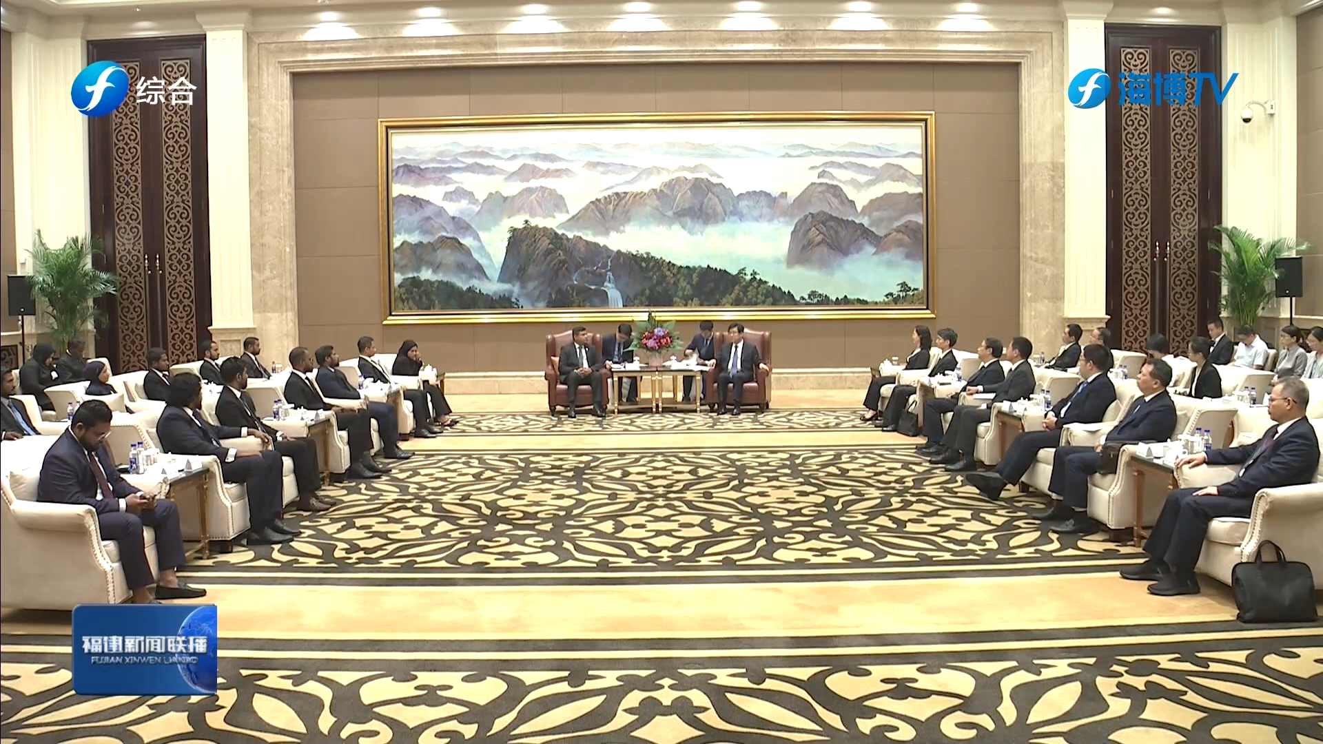 趙龍會見馬爾代夫執政聯盟干部考察團